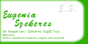 eugenia szekeres business card